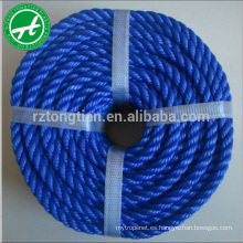 Cuerda de polietileno con cuerda de 3 hilos PE para amarre de cuerda